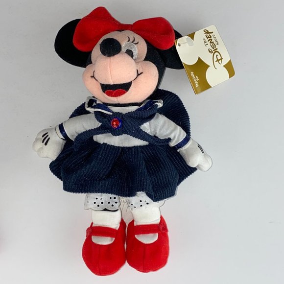 Disney Store Minnie Mouse July Birthstone Beanie Character Plush 8 Inch NWT - Picture 7 of 7